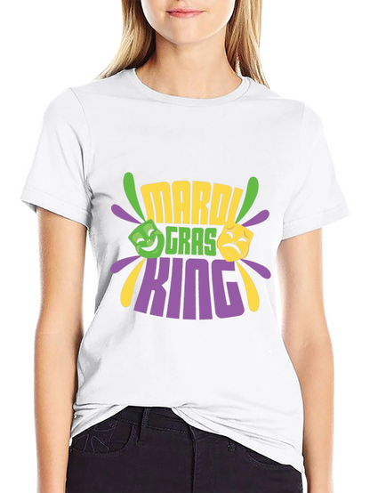 Mardi Gras King Black T-Shirt