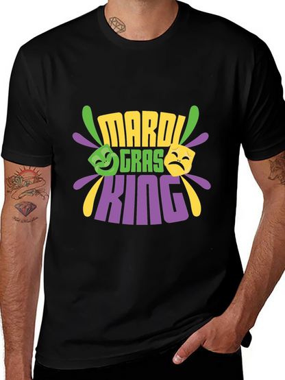 Mardi Gras King Black T-Shirt