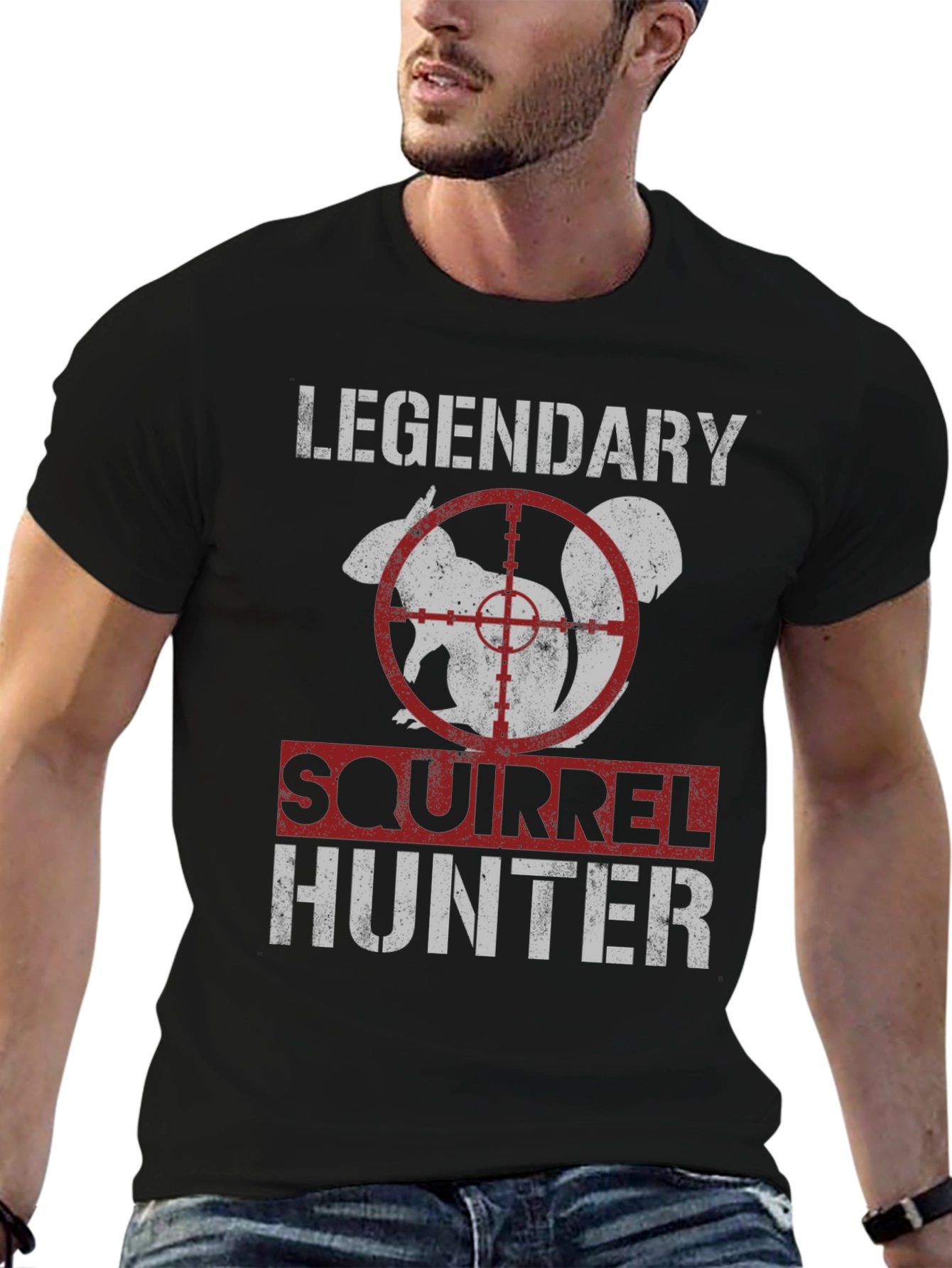 Legendary Squirrel Hunter T-Shirt - Funny Hunting Tee