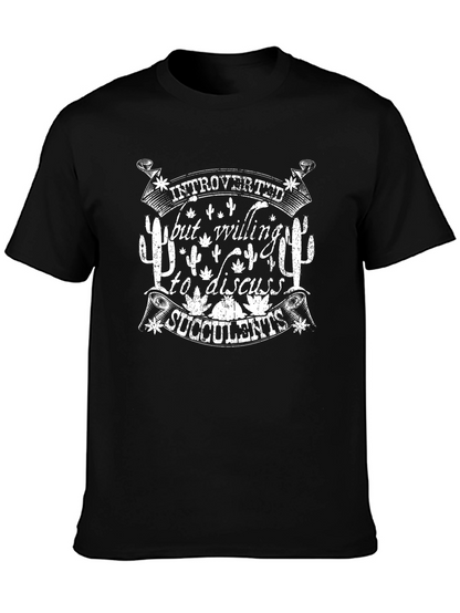 Introverted Succulents Graphic T-Shirt