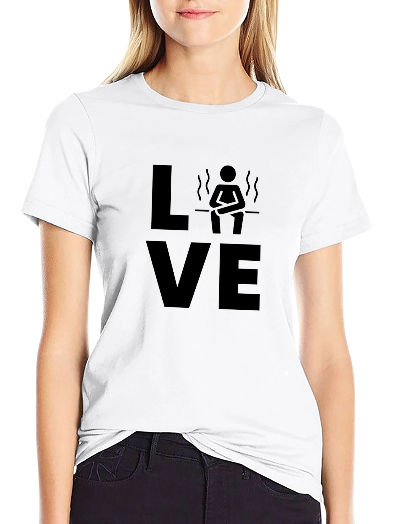 Love Sauna Black T-Shirt - Relaxation Design