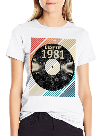 Best of 1981 Retro Vinyl T-Shirt