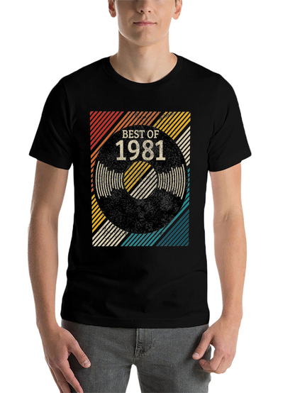 Best of 1981 Retro Vinyl T-Shirt
