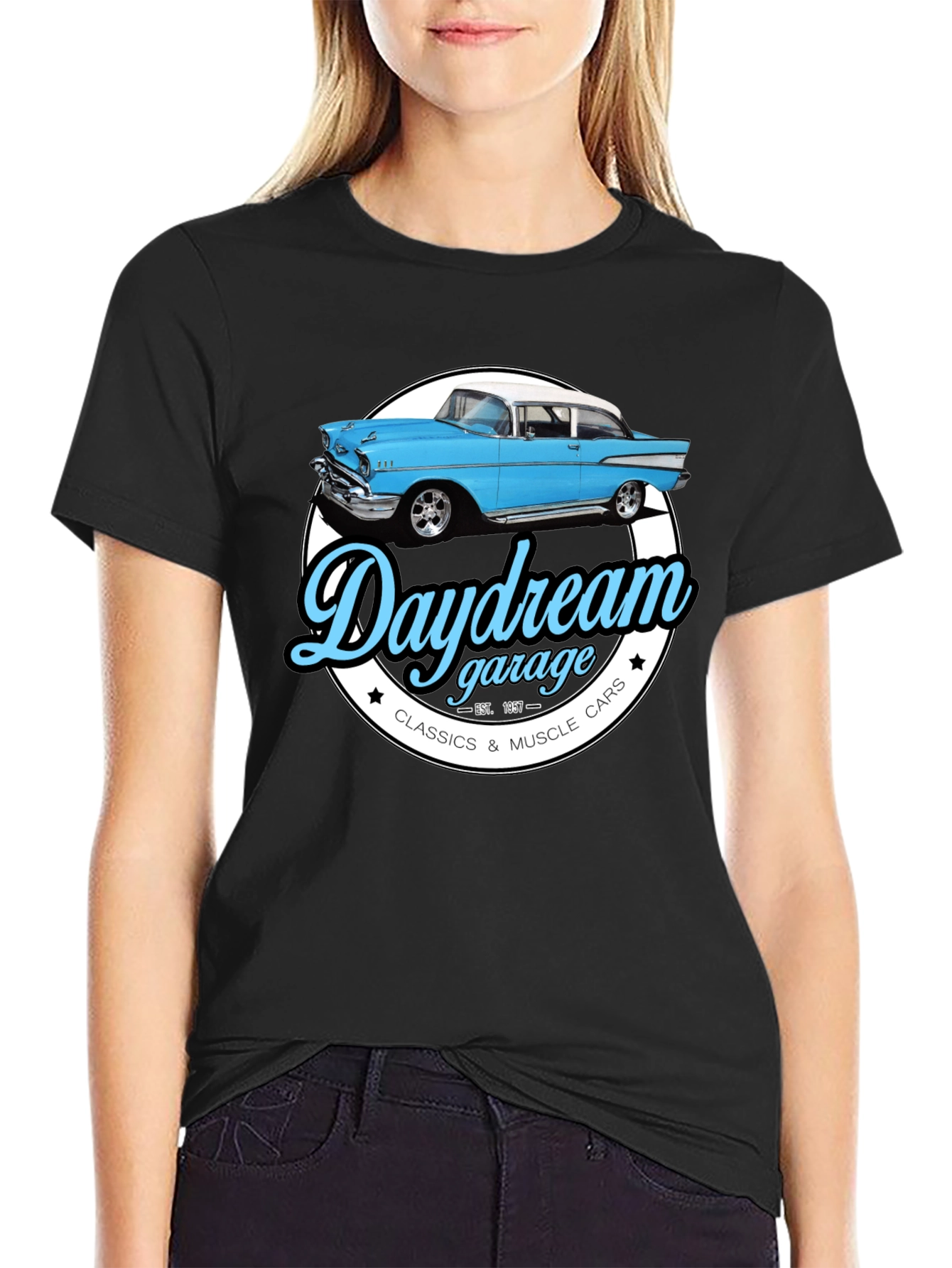 Daydream Garage Classic Car Graphic T-Shirt