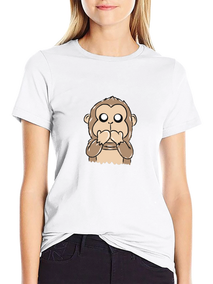 Speak No Evil Monkey Graphic T-Shirt