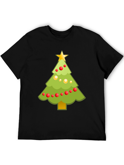 Festive Christmas Tree Graphic Tee - Holiday Cheer
