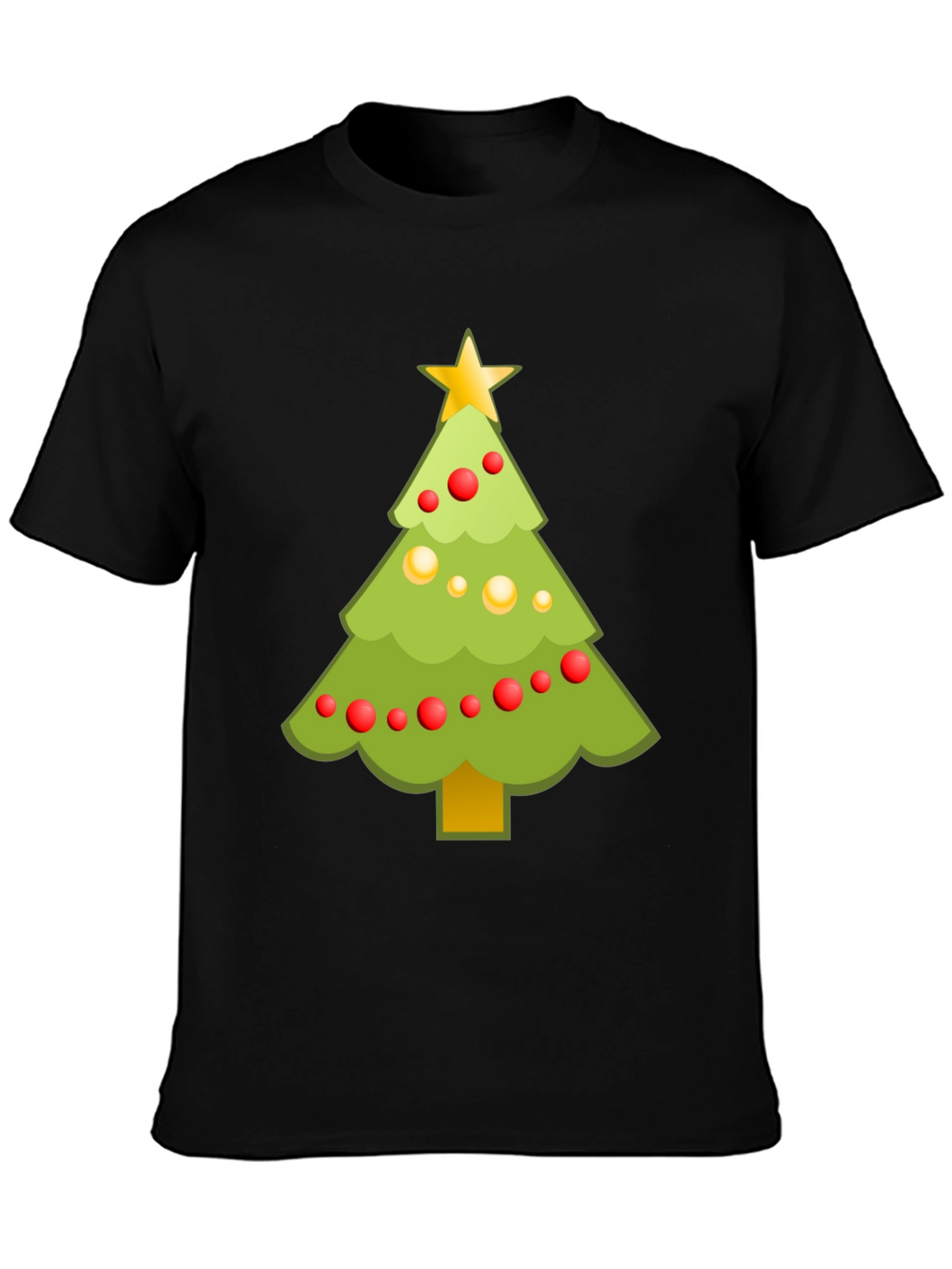 Festive Christmas Tree Graphic Tee - Holiday Cheer