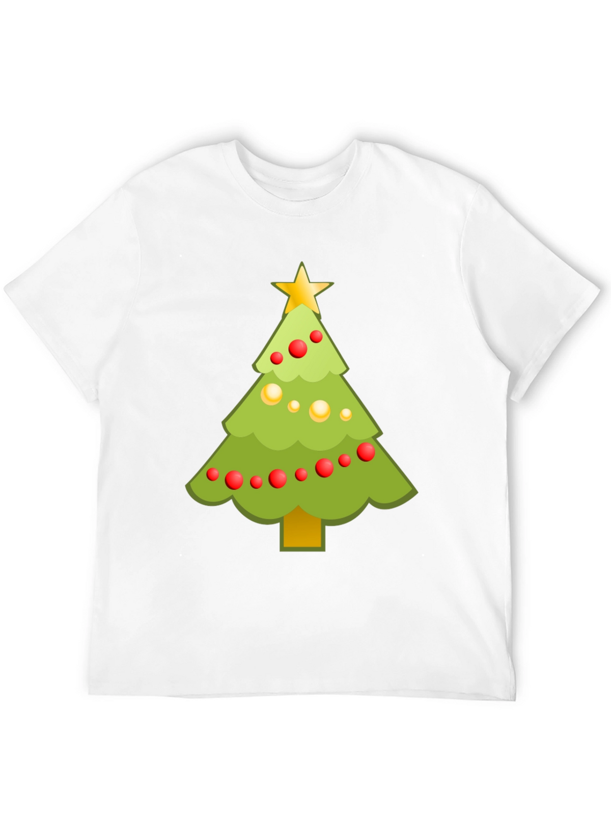 Festive Christmas Tree Graphic Tee - Holiday Cheer