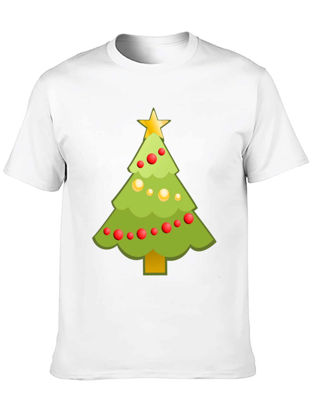 Festive Christmas Tree Graphic Tee - Holiday Cheer