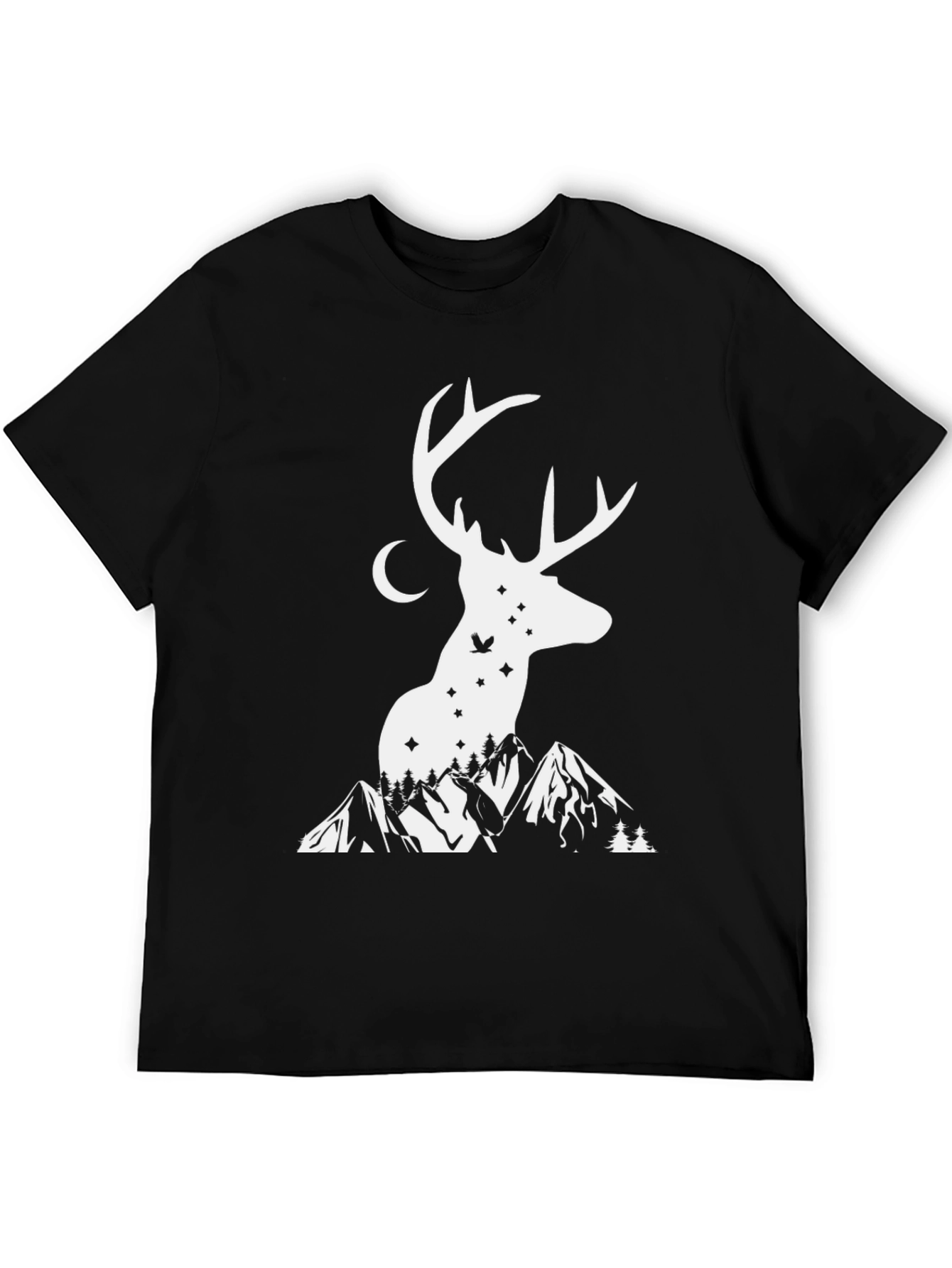 Deer Mountain Graphic Tee - Nature Lovers Shirt