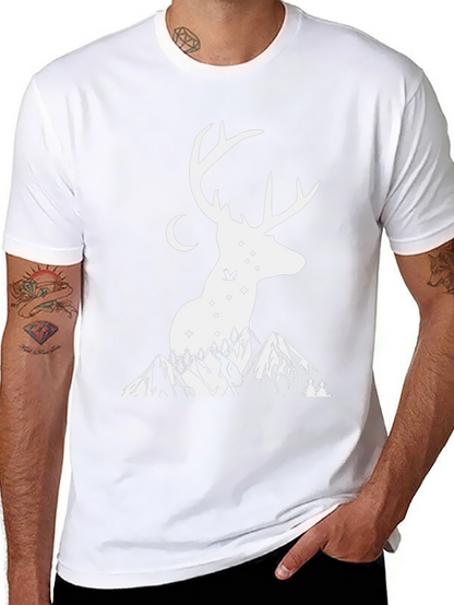 Deer Mountain Graphic Tee - Nature Lovers Shirt