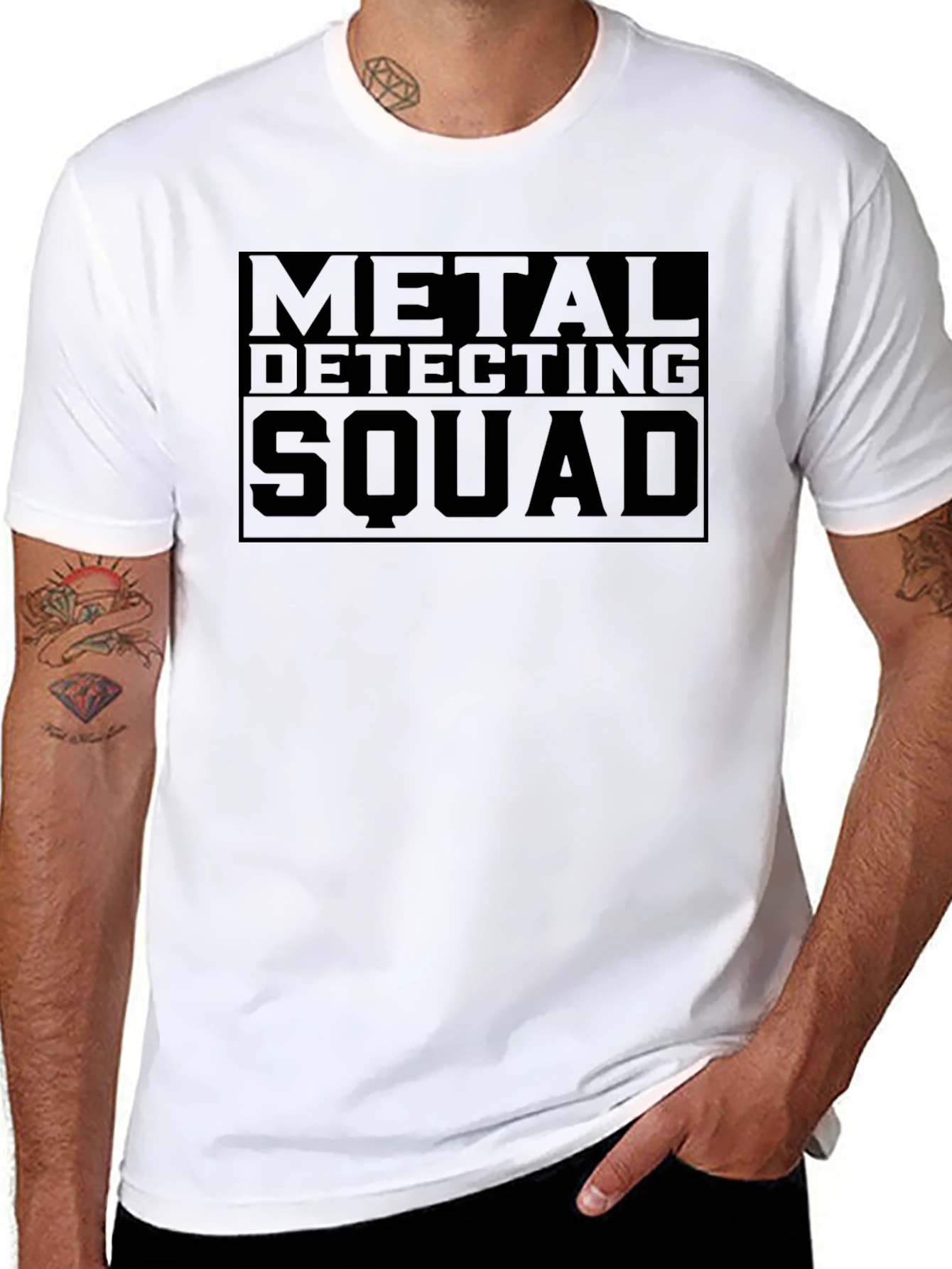 Metal Detecting Squad Black T-Shirt