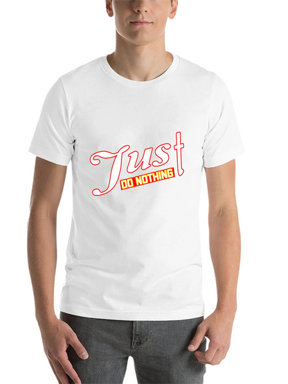 Just Do Nothing Graphic Tee - Mens Black T-Shirt