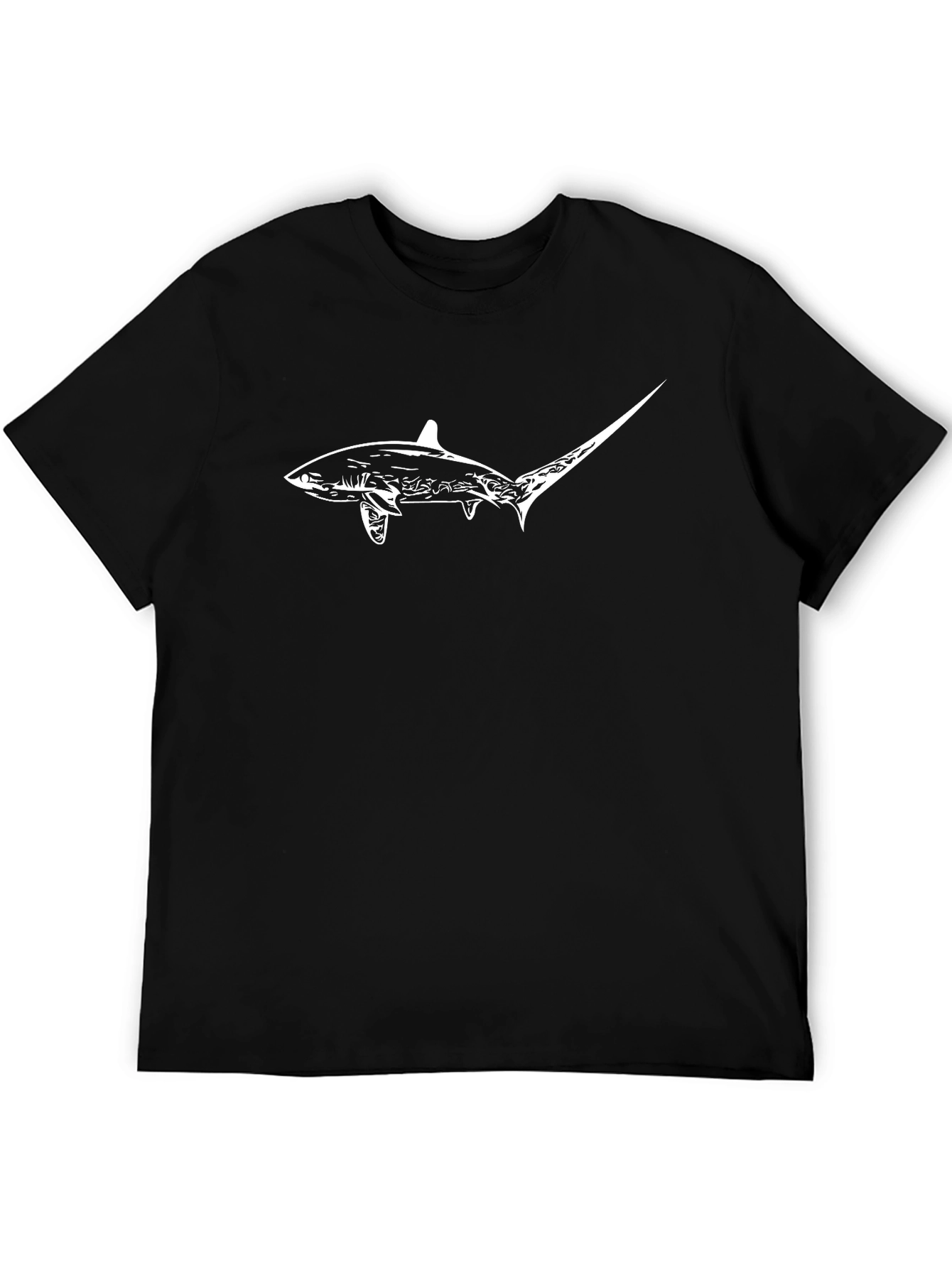 Shark Graphic Tee - Mens Black Short Sleeve