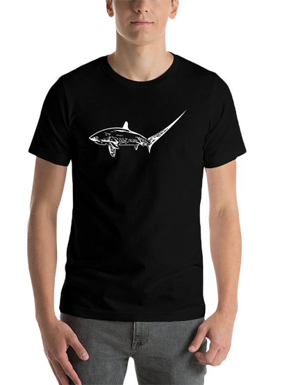 Shark Graphic Tee - Mens Black Short Sleeve