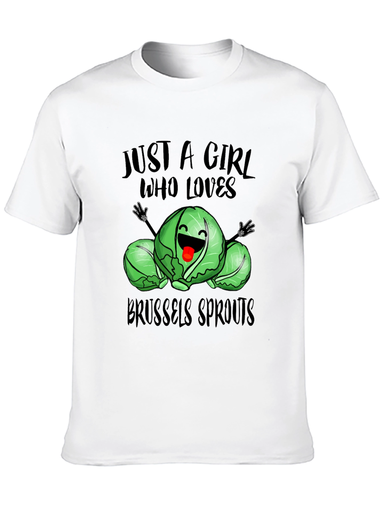 Brussels Sprouts Lover T-Shirt - Cute Girls Tee
