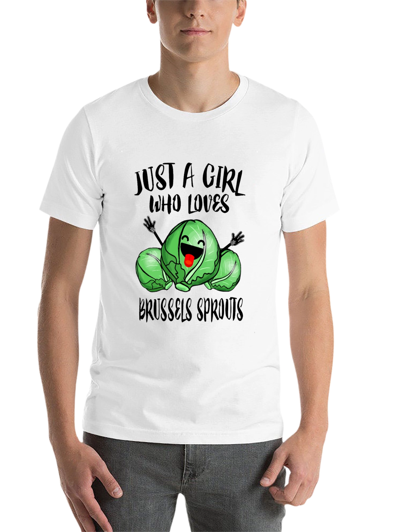 Brussels Sprouts Lover T-Shirt - Cute Girls Tee