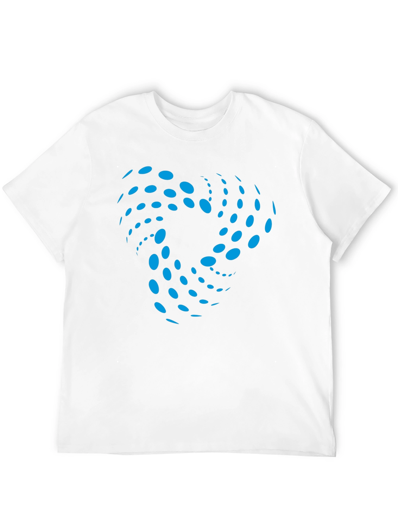 Abstract Swirl Graphic Black T-Shirt