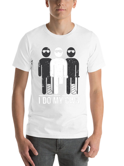 I Do My Own Stunts T-Shirt Funny Broken Leg