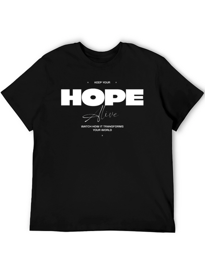 Keep Your Hope Alive Black Graphic Tee