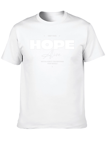 Keep Your Hope Alive Black Graphic Tee