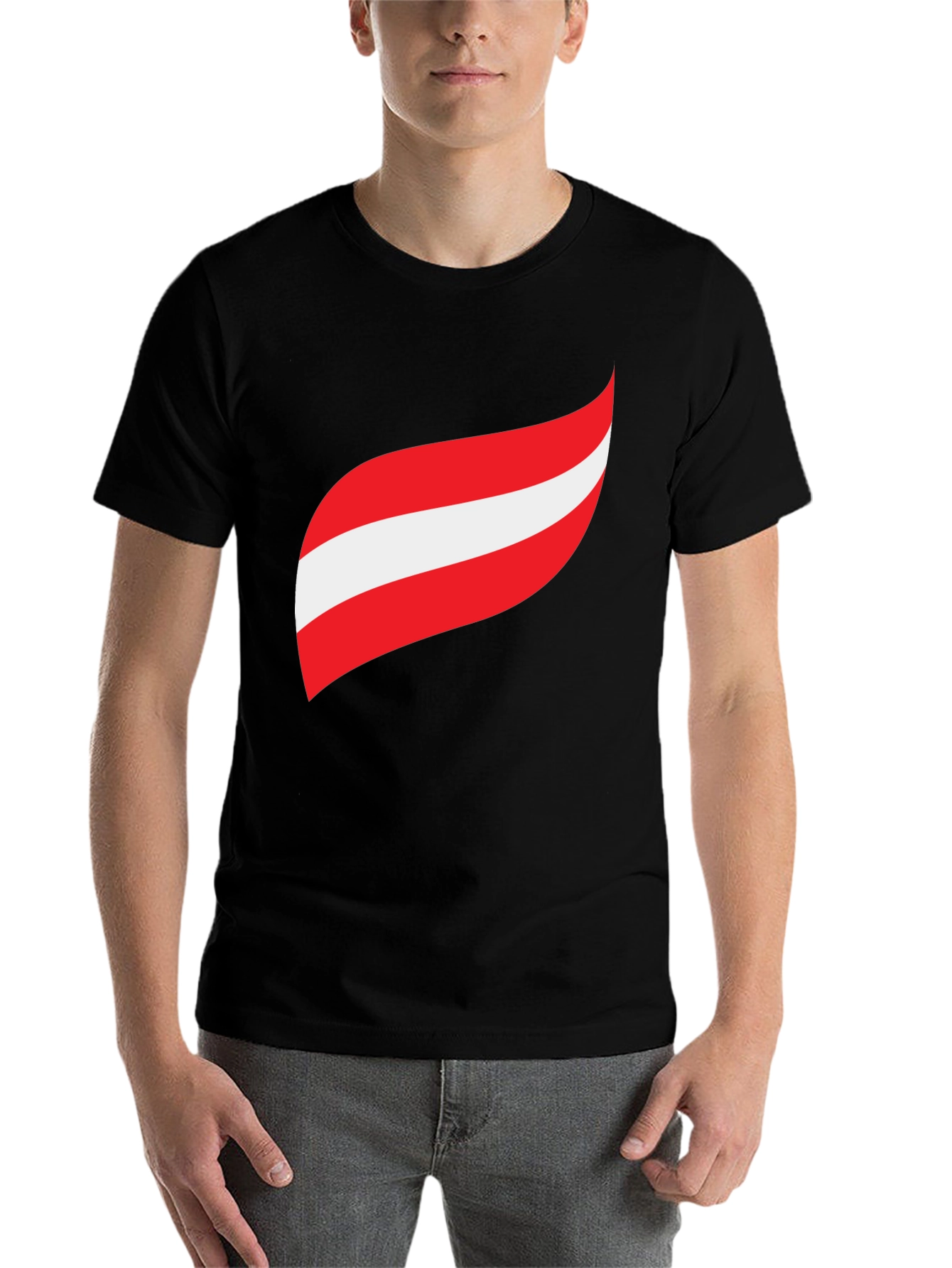 Austria Flag Inspired Graphic T-Shirt