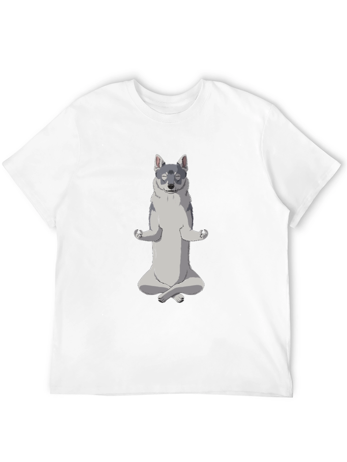Yoga Dog Black T-Shirt - Meditating Canine Cool