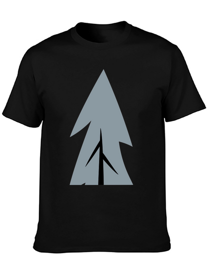 Geometric Tree Graphic Print T-Shirt