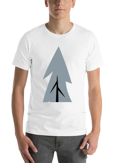Geometric Tree Graphic Print T-Shirt
