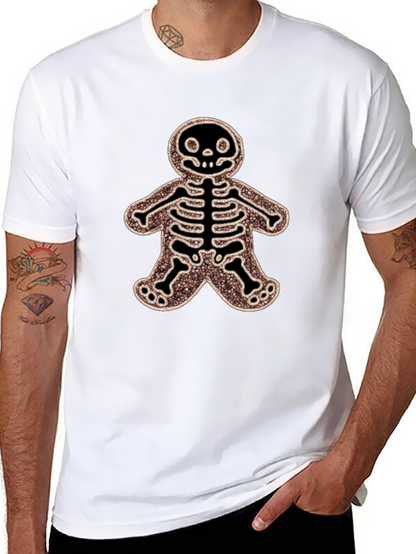 Gingerbread Skeleton Black T-Shirt