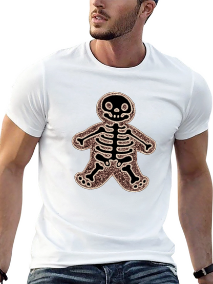 Gingerbread Skeleton Black T-Shirt