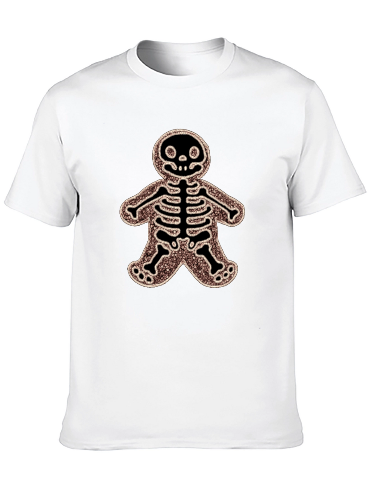 Gingerbread Skeleton Black T-Shirt