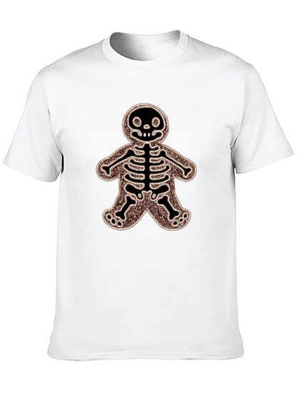 Gingerbread Skeleton Black T-Shirt