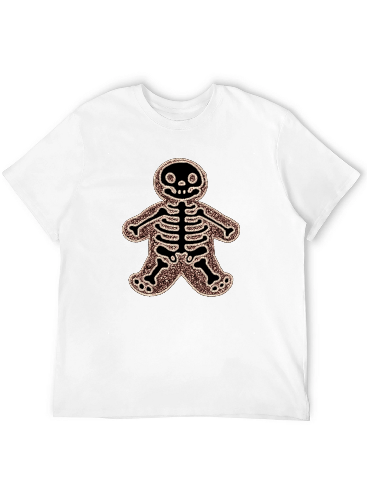 Gingerbread Skeleton Black T-Shirt