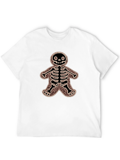 Gingerbread Skeleton Black T-Shirt