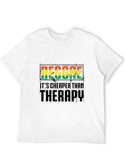 Reggae Cheaper Than Therapy Black T-Shirt