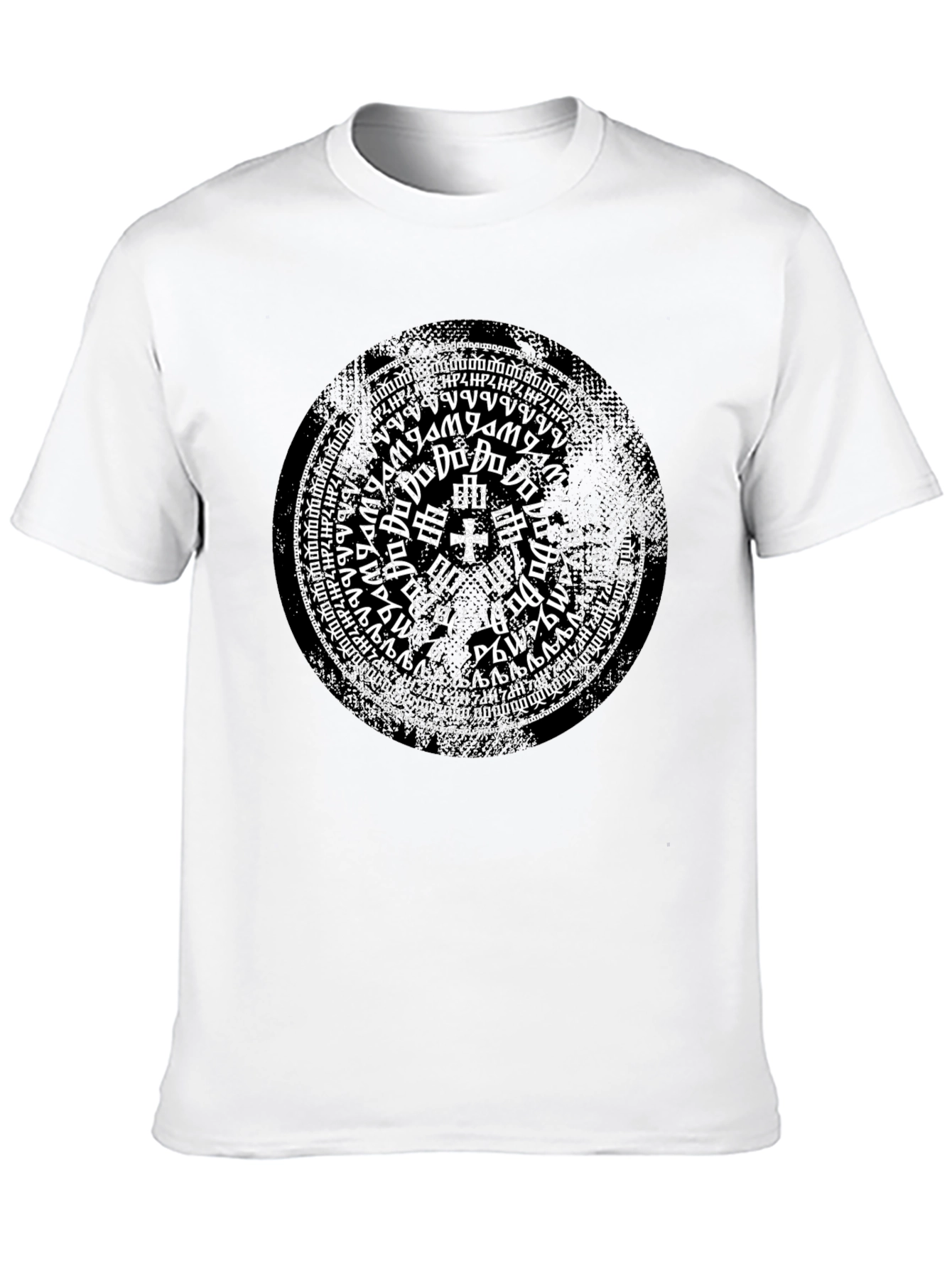 Mystic Symbol Graphic Print Black T-Shirt