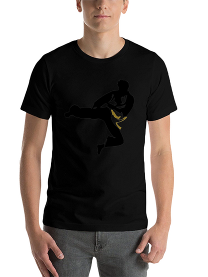 Karate Silhouette Black T-Shirt