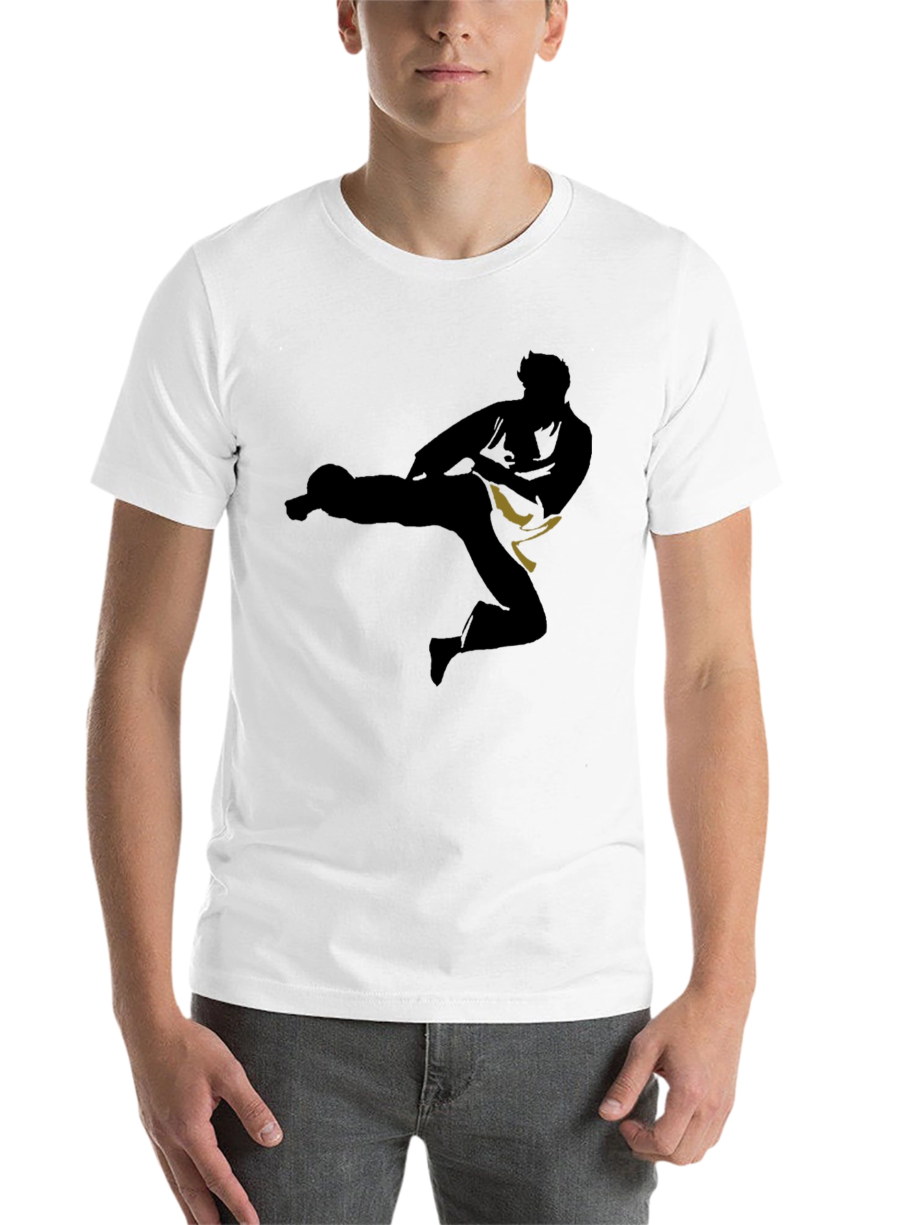 Karate Silhouette Black T-Shirt