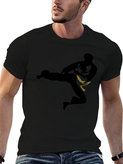 Karate Silhouette Black T-Shirt