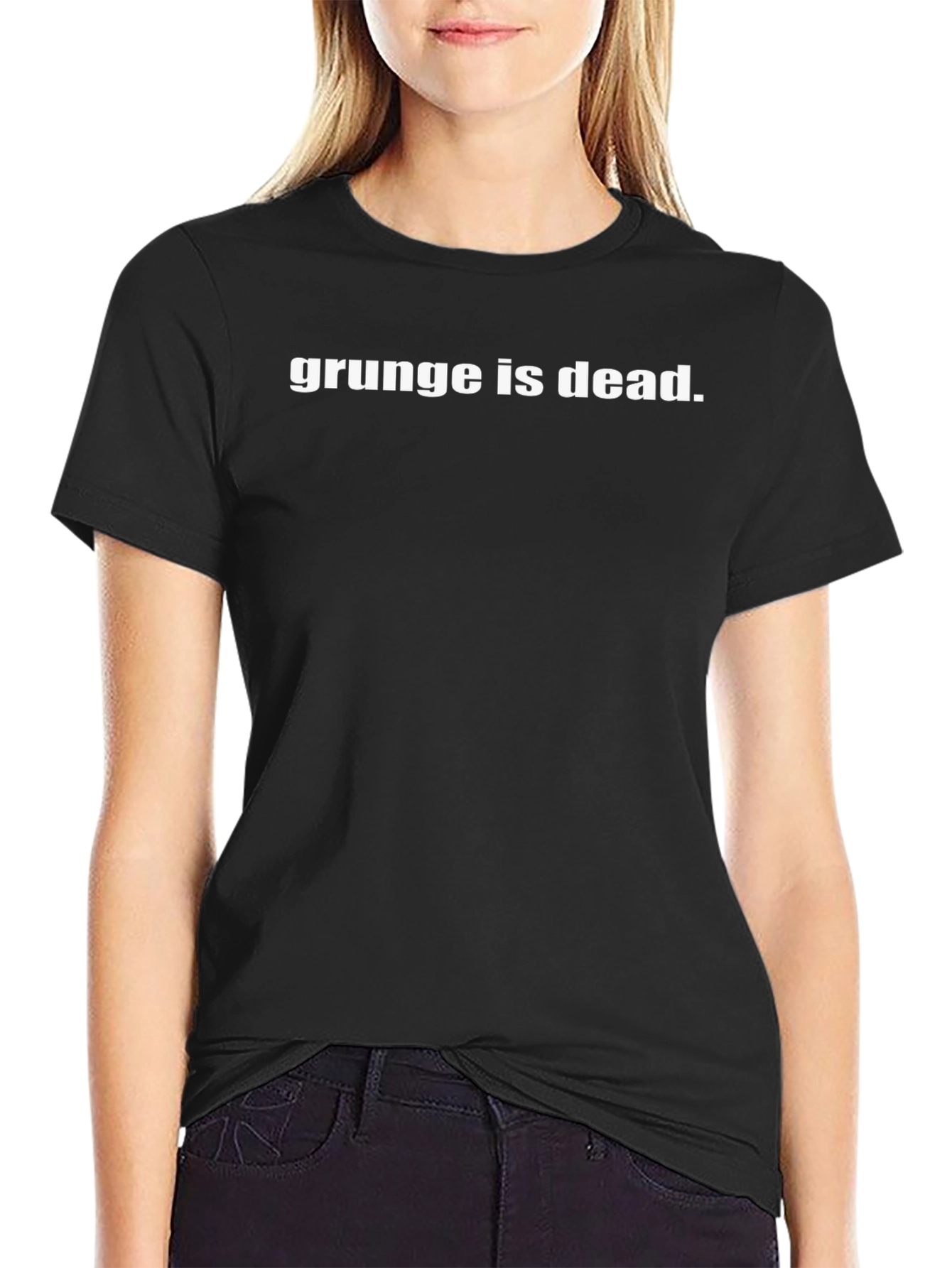 Grunge is Dead T-Shirt - Black Cotton