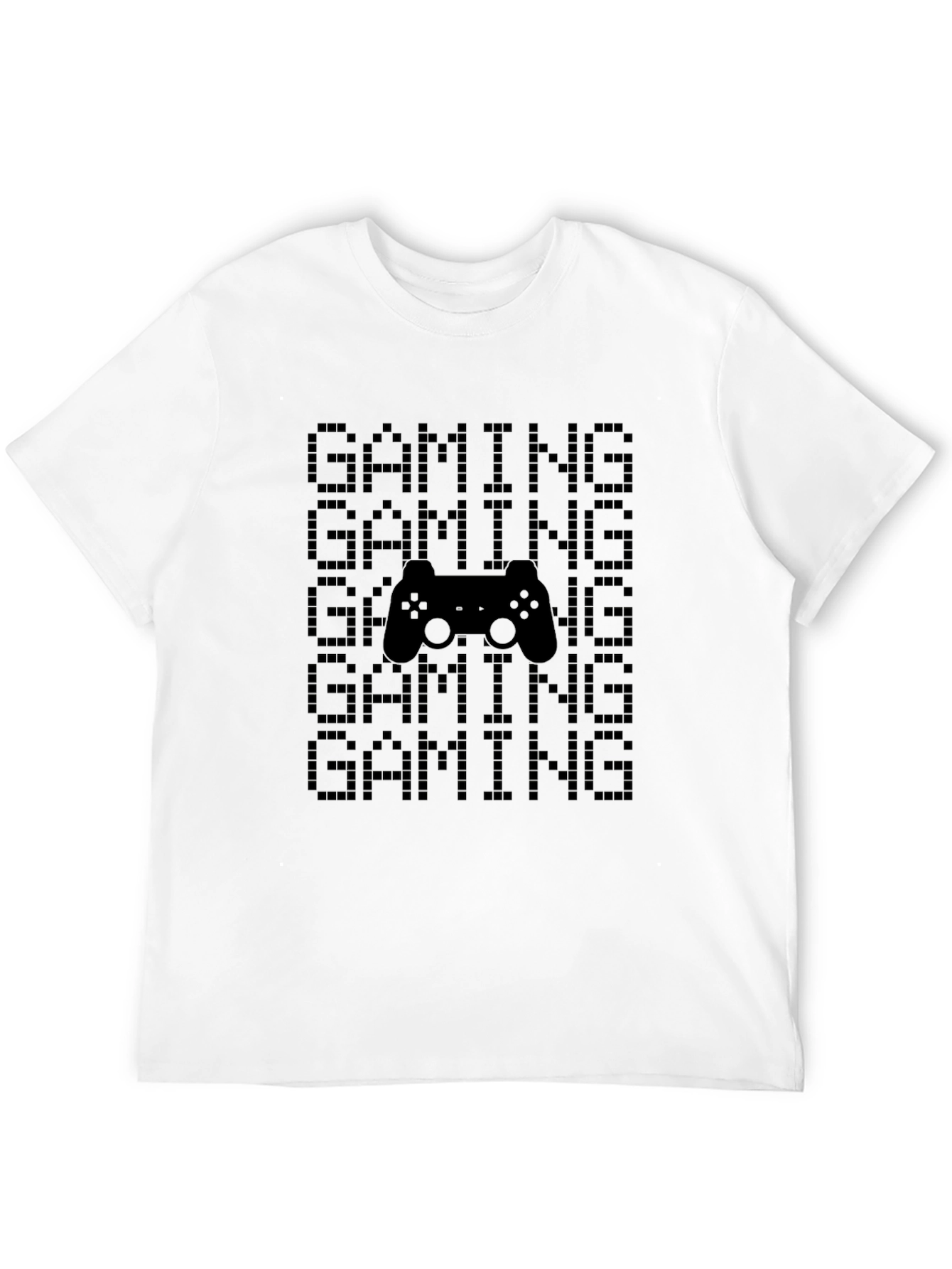 Gaming Pixel Art Black T-Shirt