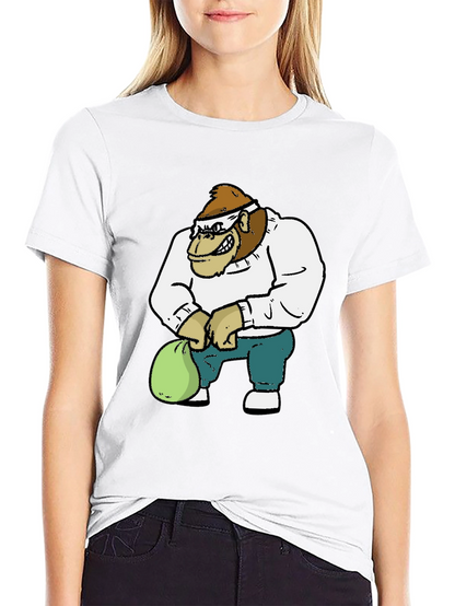 Gorilla Cartoon Graphic T-Shirt