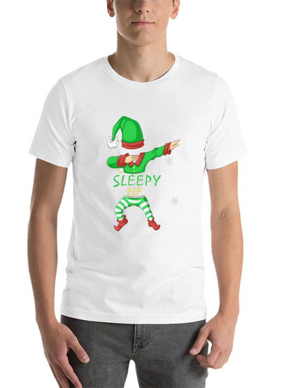 Sleepy Elf Dabbing Christmas T-Shirt