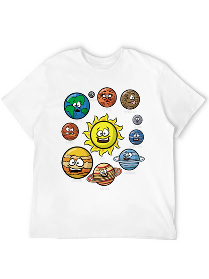 Cartoon Solar System T-Shirt - Planets