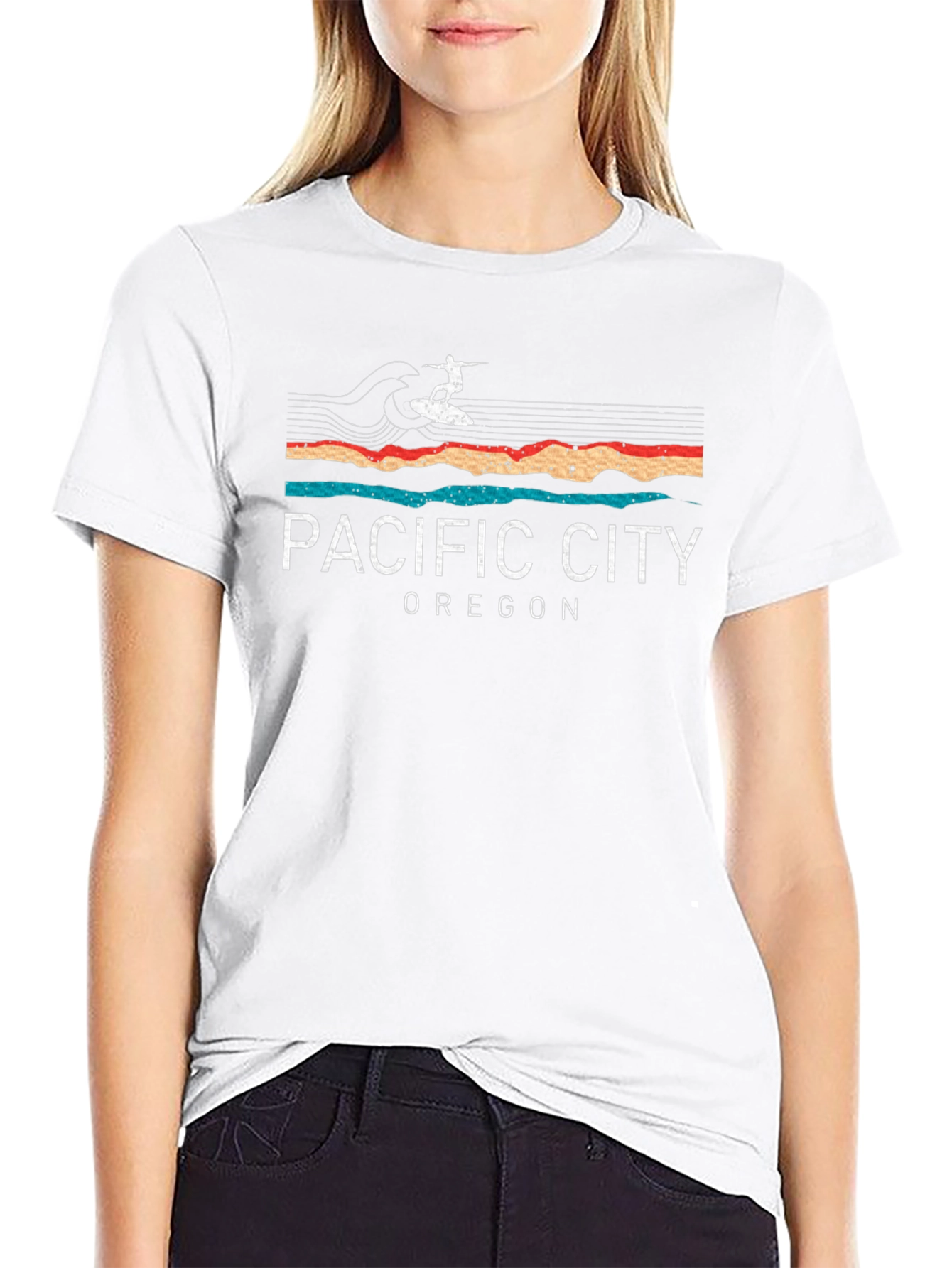 Pacific City Oregon Surfer T-Shirt
