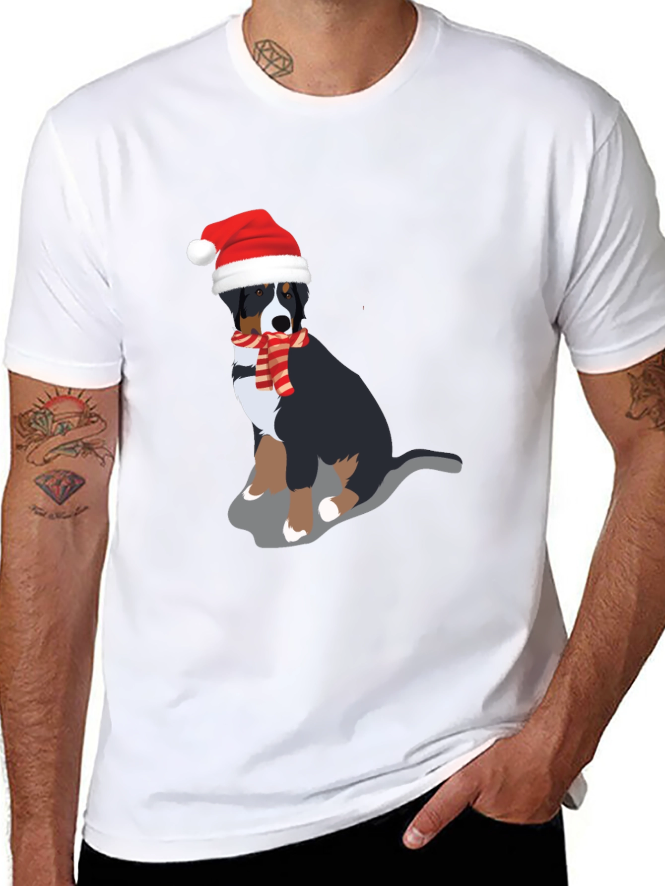 Festive Dog Graphic Tee