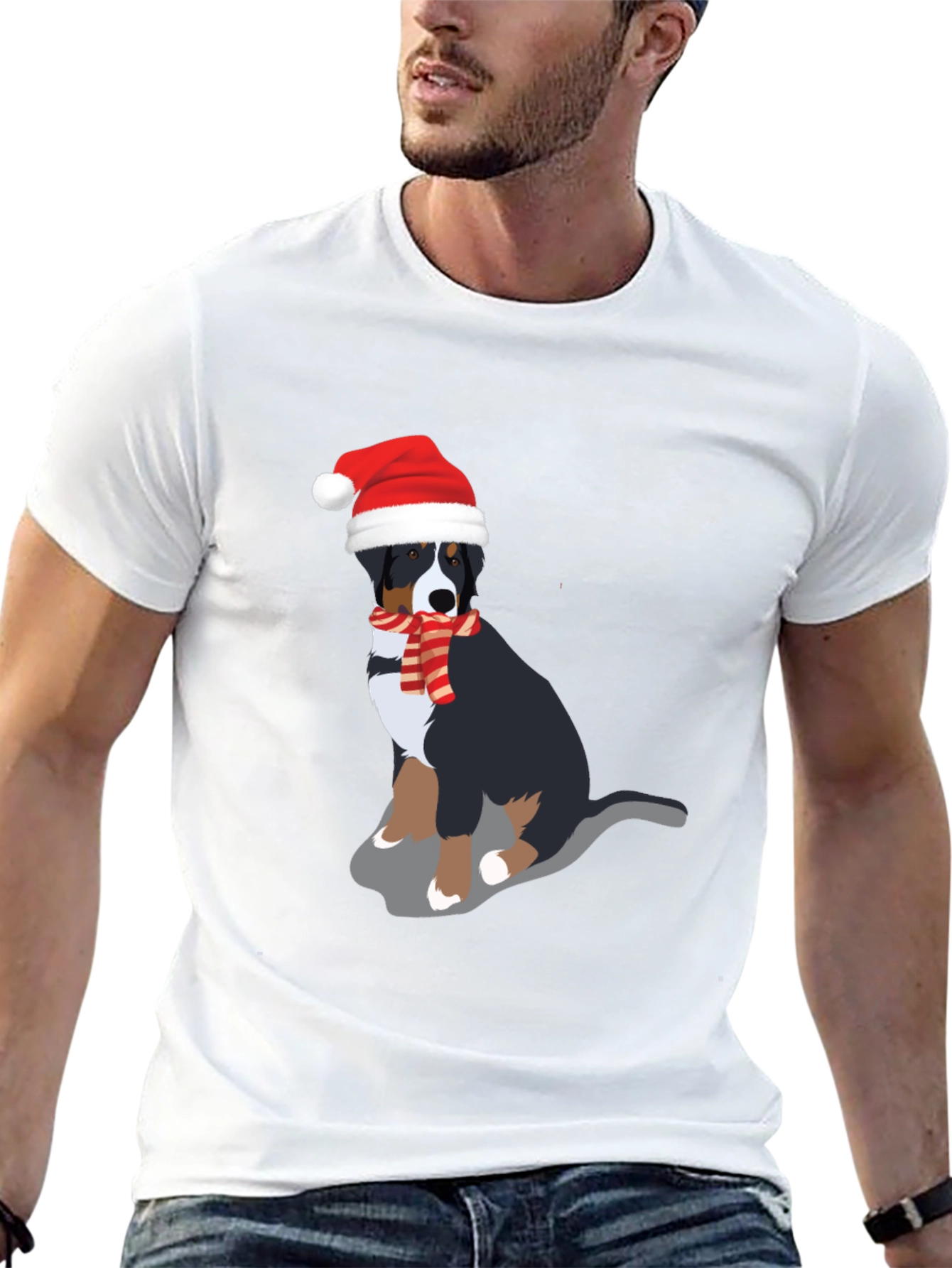 Festive Dog Graphic Tee