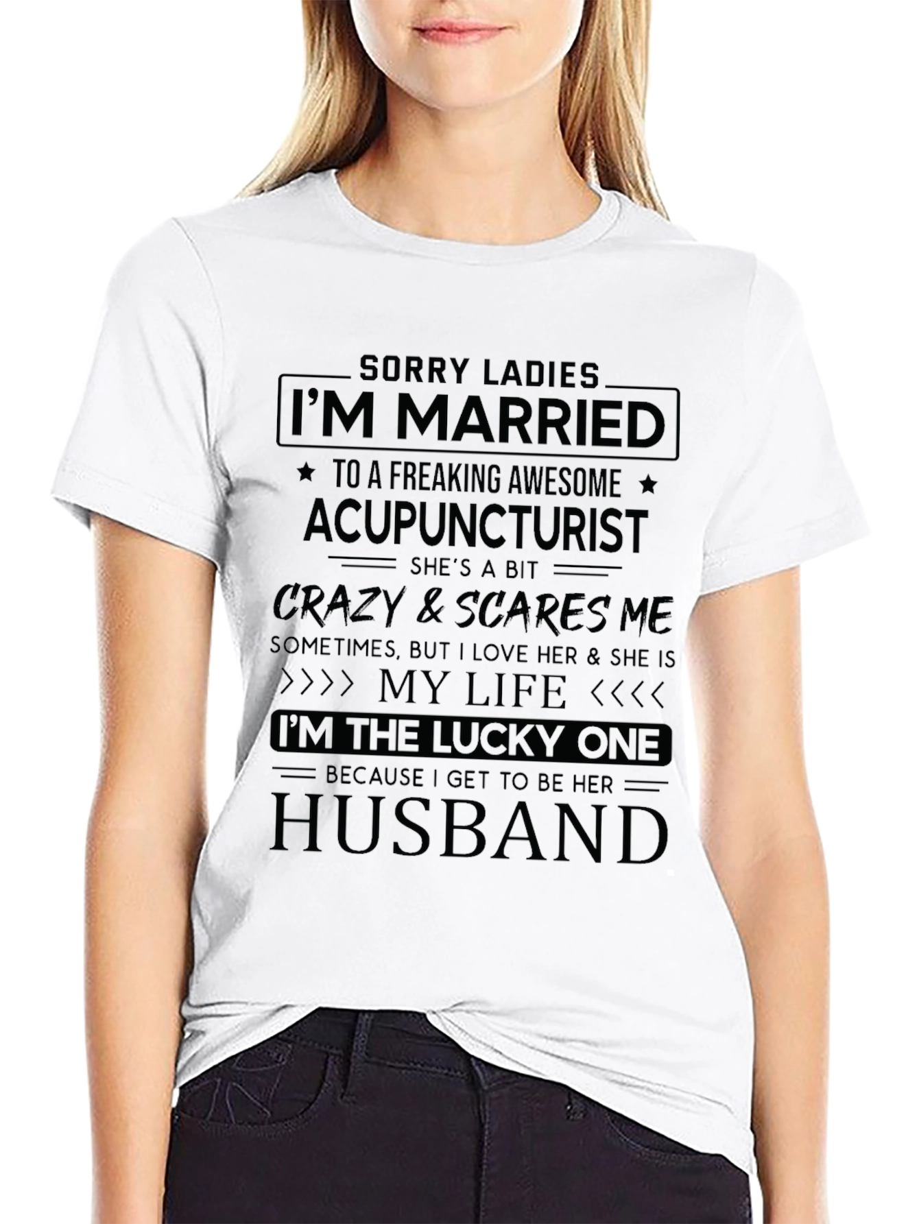 Married to Acupuncturist Novelty T-Shirt