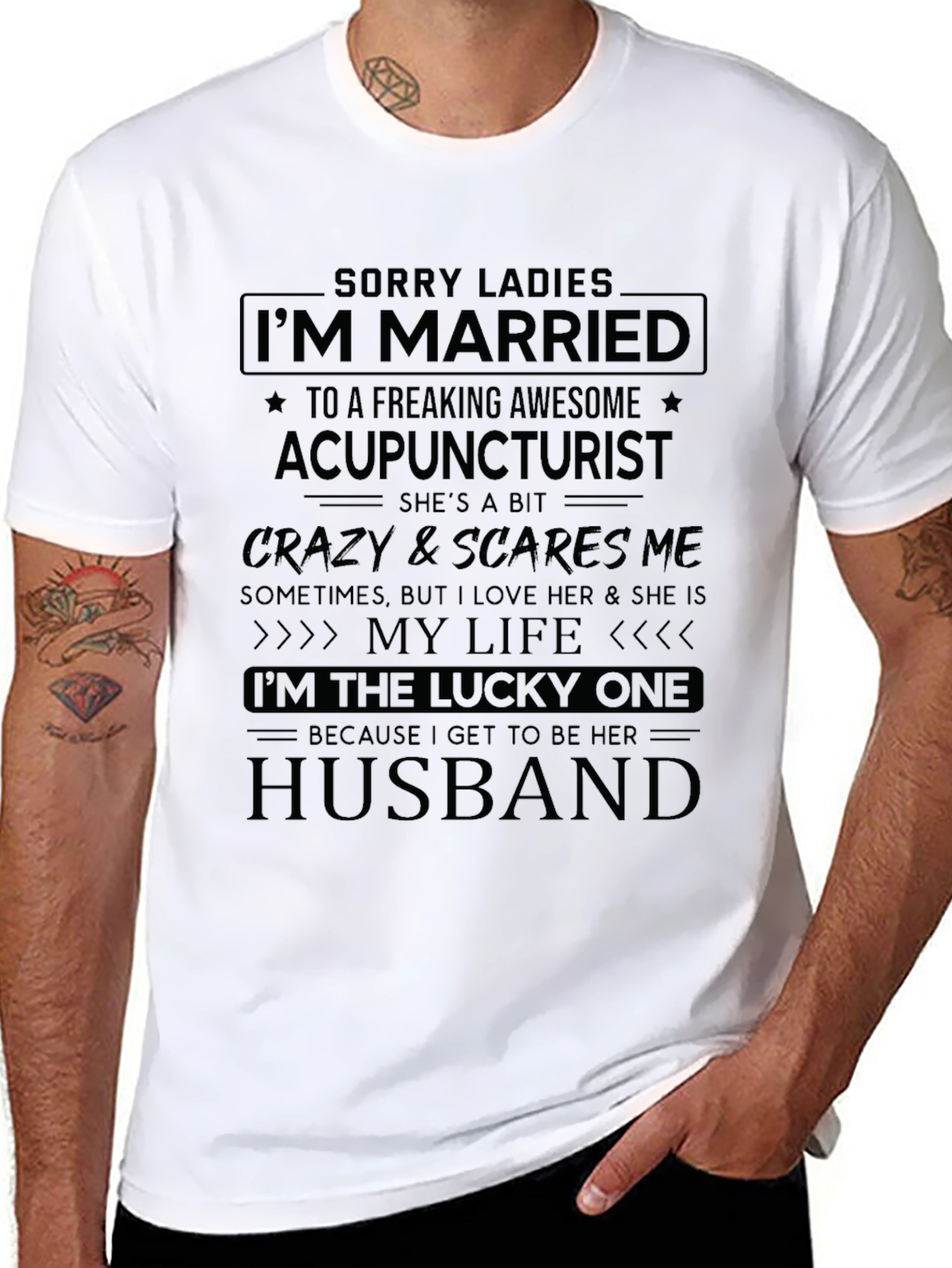 Married to Acupuncturist Novelty T-Shirt